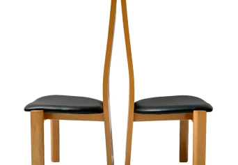 Post-Modern Slatted High Back Dining Room Chairs by Pietro Costantini, 1980s